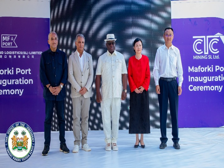 Sierra Leone’s President Julius Maada Bio Inaugurates CTC Multi-Functional Sea Port, Connecting Local Producers to Global Trade Routes.